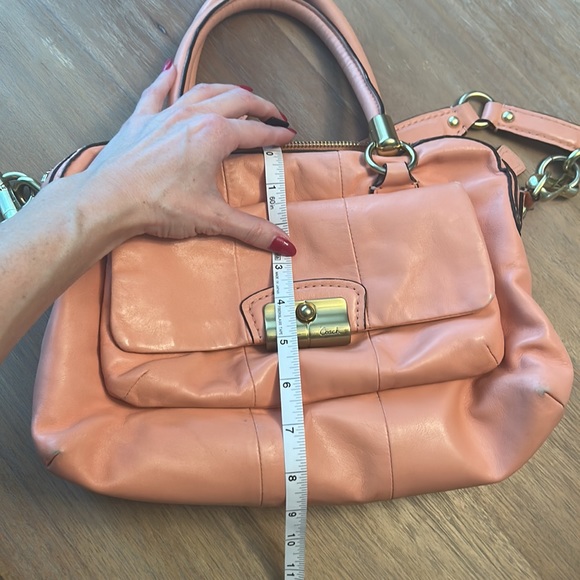 COACH KRISTEN Satchel Salmon purse - Picture 9 of 13